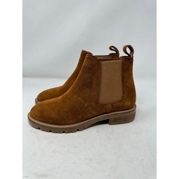 Brand New Steve Madden Women's 8.5 Leopold Leather Slip On Boots Booties - Picture 2 of 9